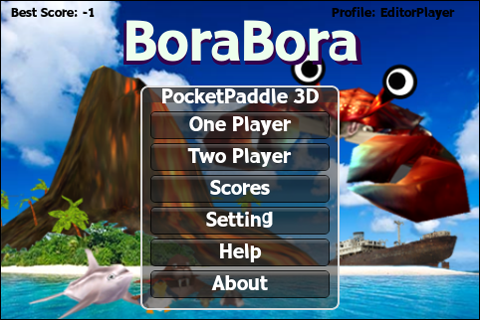 Screenshot PocketPaddle 3D® – BoraBora Screenshot PocketPaddle 3D® – BoraBora